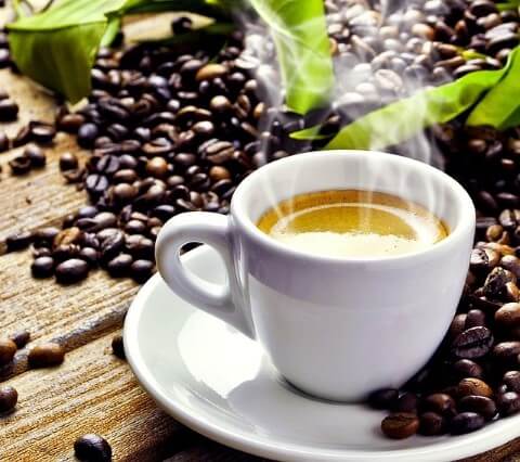 En kopp med kaffe
